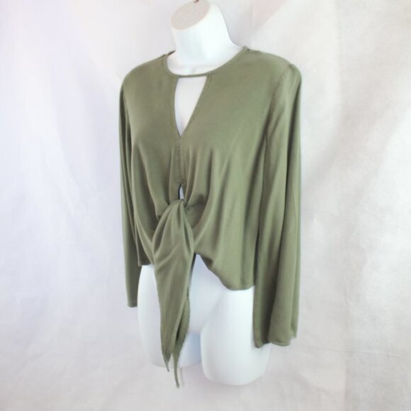 Nectar split tie front bell sleeve top - Picture 7 of 7